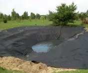 Example of pond sealing (technology: SealEco EPDM)