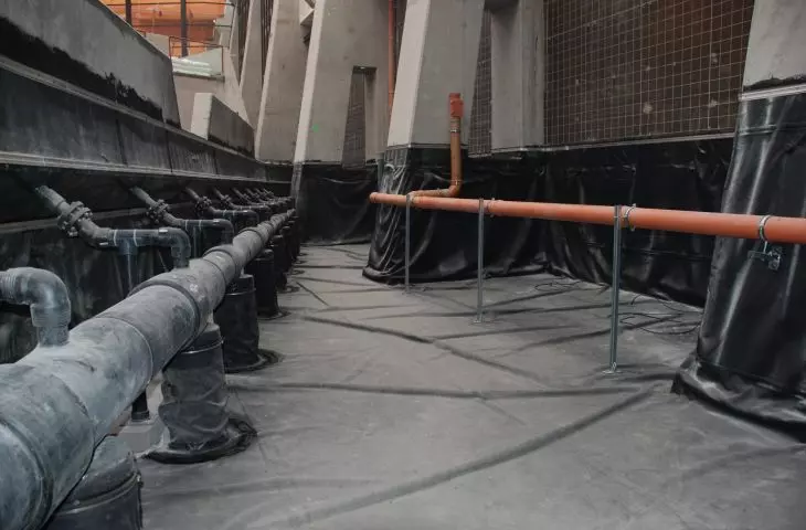 Sealing of the pot and installation of the Afrykarium - Wroclaw (technology: SealEco EPDM)