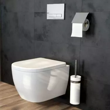 Vernal – zestaw miska WC wisząca PureRim z powłoką SmartClean z deską wolnoopadającą Slim, biały (42507000)