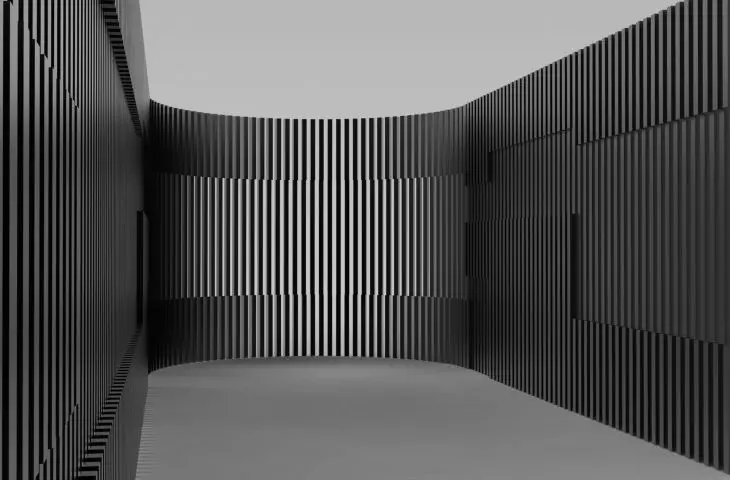 From the conceptual collection of property fences - vertical fence