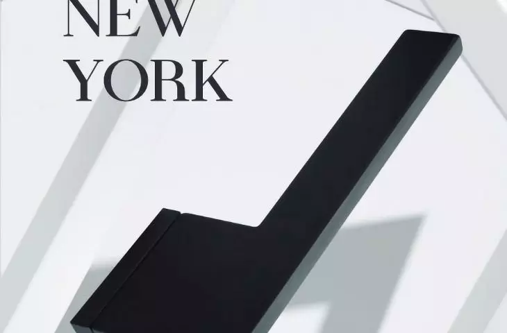Modern handle model New York 1215 in black from the Italian company FIMET