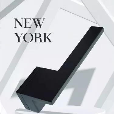 Nowoczesna klamka model New York 1215 w kolorze czarnym włoskiej firmy FIMET