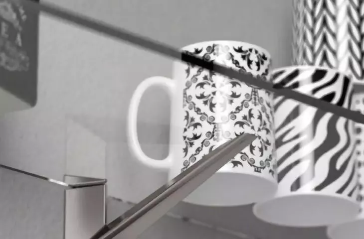 Support for glass shelf model RM40A from Italian company MITAL