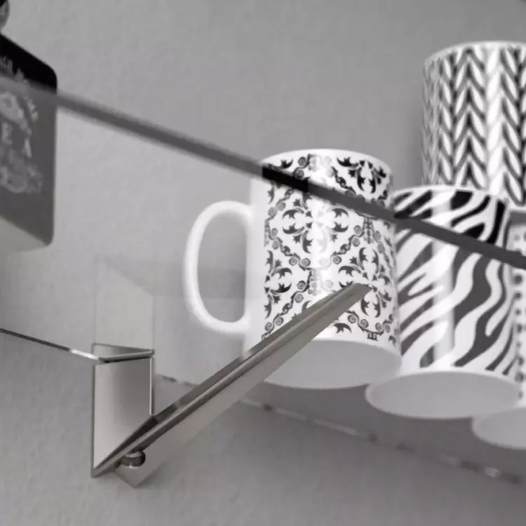 Support for glass shelf model RM40A from Italian company MITAL