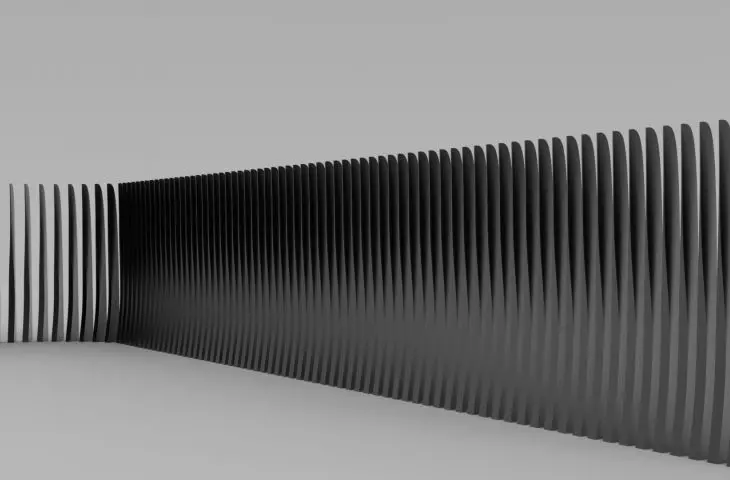 From the conceptual collection of property fences - vertical fence