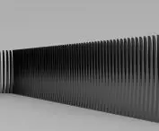 From the conceptual collection of property fences - vertical fence