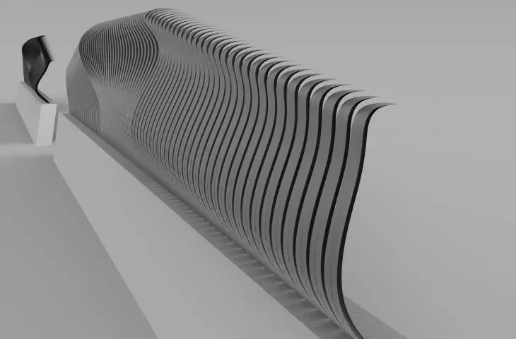 From the conceptual collection of property fences - vertical fence