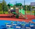 Buglo playground on revitalized grounds in Swietochlowice. Children's laughter can be heard again at the Kalina Pond.