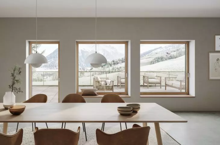 Aluminiowo-drewniane okna Schüco AWS Wood Design 