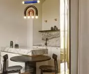 view from the bedroom to the kitchenette