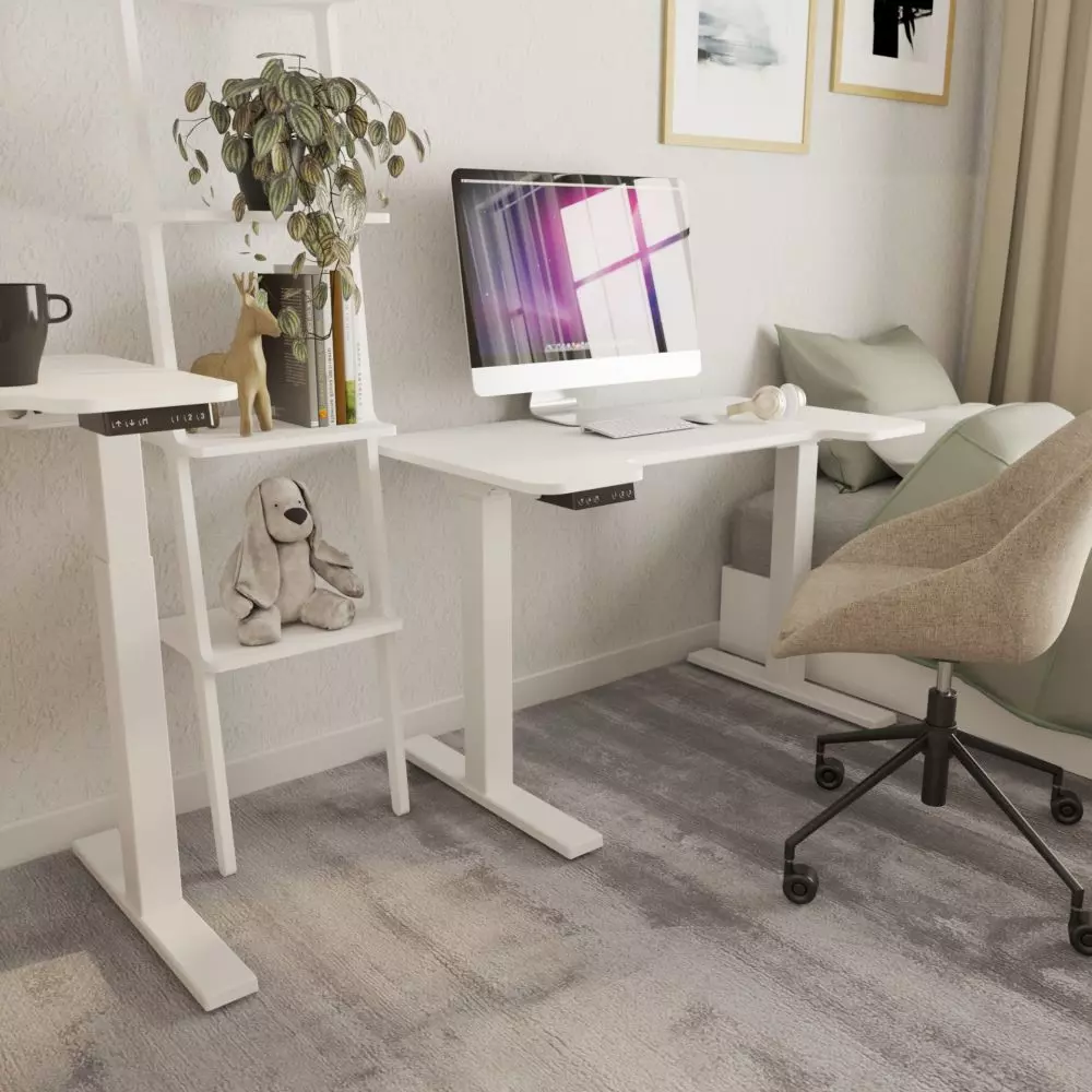 The furniture allows you to change positions while working