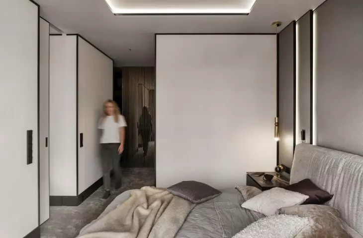 The white fronts of the development were decorated with a black border