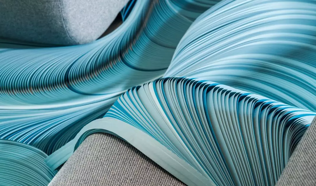More than 11,000 sheets of paper were used to create the artwork