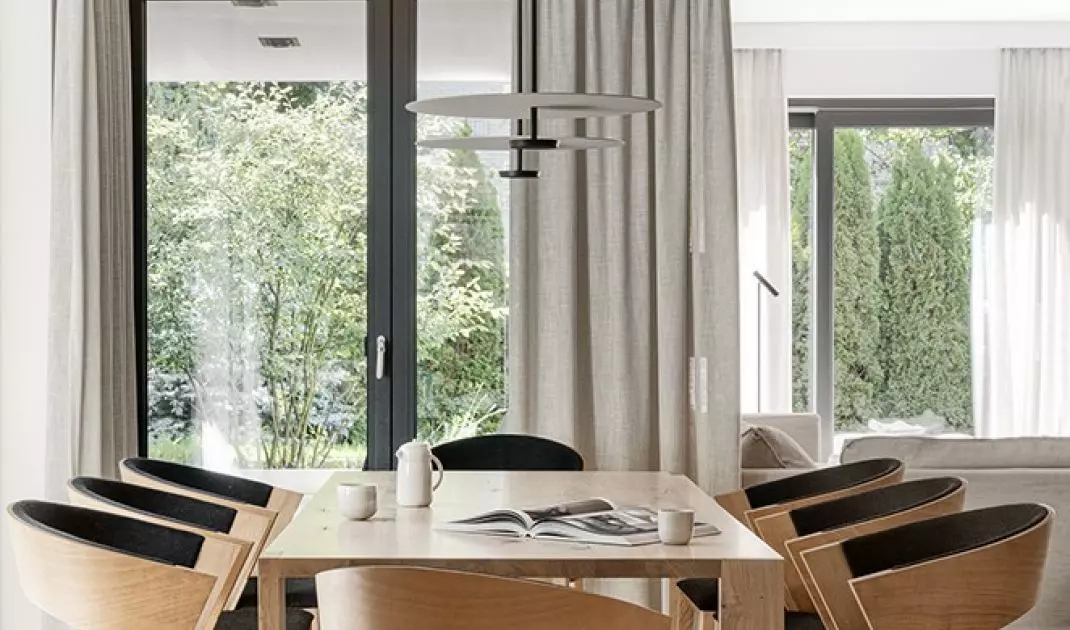 The table has a visible wood grain