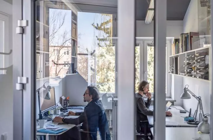Interior of the Grupa 5 Architekci studio in Warsaw