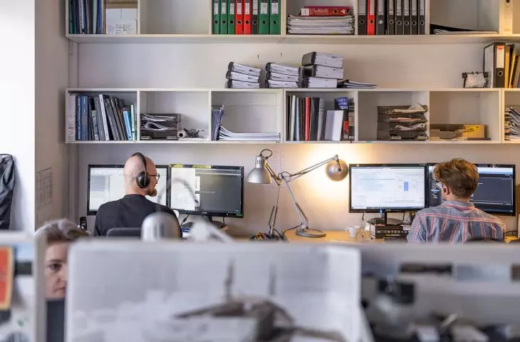 Interior of the Grupa 5 Architekci studio in Warsaw