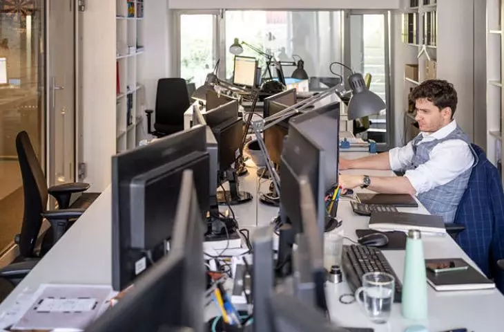 Interior of the Grupa 5 Architekci studio in Warsaw