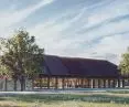 dach ma zostać wykonany z drewnianych pasów, które architekci nazwali „żyletkami”