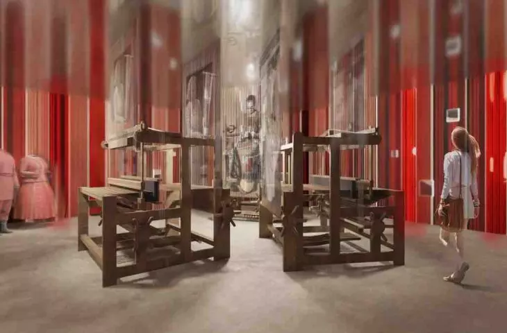 galeria „Sieradzkie” zawierać będzie między innymi maszyny tkackie, odwołując się do tradycji rzemiosła