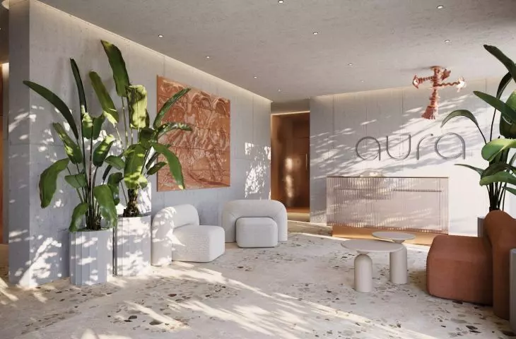 wizualizacja aparthotelu Aura przy ul. Słowiańskiej w Poznaniu, proj. Robert Konieczny, KWK Promes
