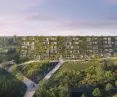 wizualizacja aparthotelu Aura przy ul. Słowiańskiej w Poznaniu, proj. Robert Konieczny, KWK Promes