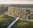 wizualizacja aparthotelu Aura przy ul. Słowiańskiej w Poznaniu, proj. Robert Konieczny, KWK Promes