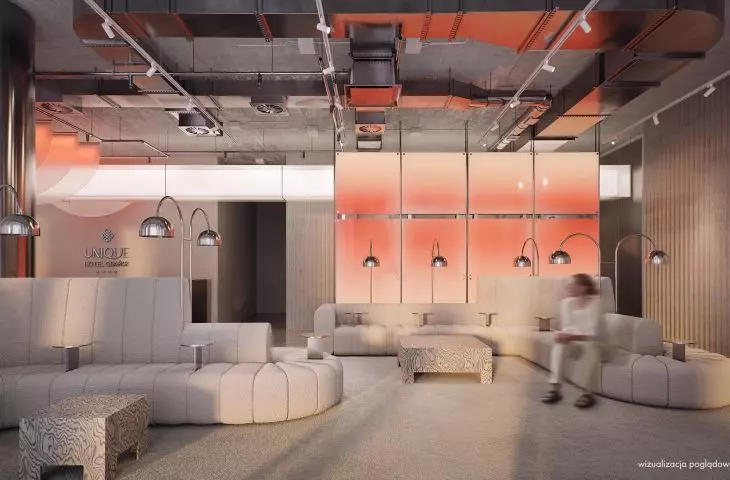 The interior of the planned development