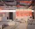 The interior of the planned development