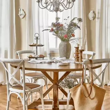 Complete the arrangement with vintage accessories