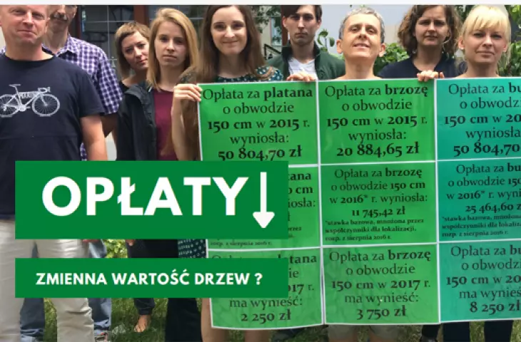 aktywiści apelowali do zmiany opłat w 2018 roku