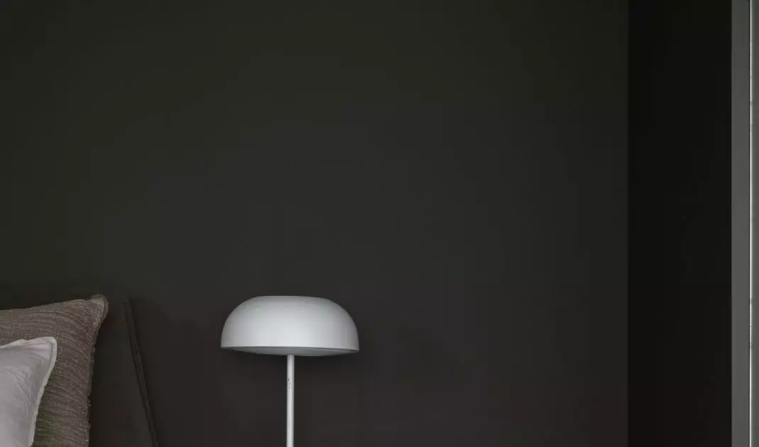 There are two versions of lamps on the bedside tables