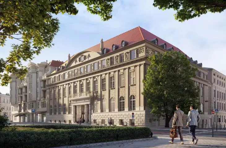 „Skarbiec” — wizualizacja banku po adaptacji na apartamentowiec