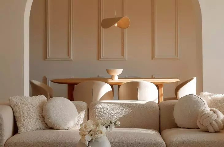 Choose furniture with rounded shapes 
