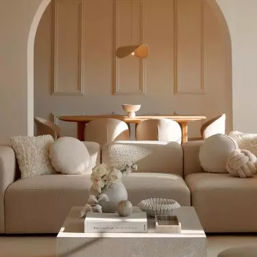Choose furniture with rounded shapes 