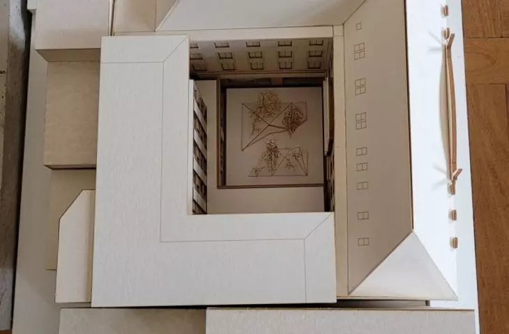 „Skarbiec” — makieta banku po adaptacji na apartamentowiec, proj.: Tekktura