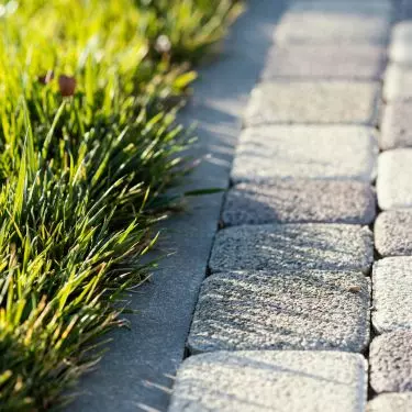 Paving blocks fade and turn gray over time