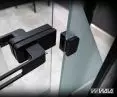 Magnetic handle for glass doors - black anode