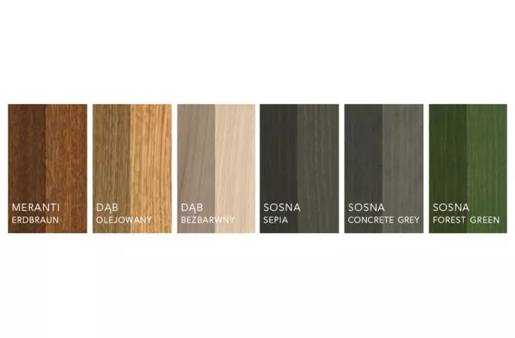 Wood in Innoview windows can be prepared in different colors according to individual customer preferences