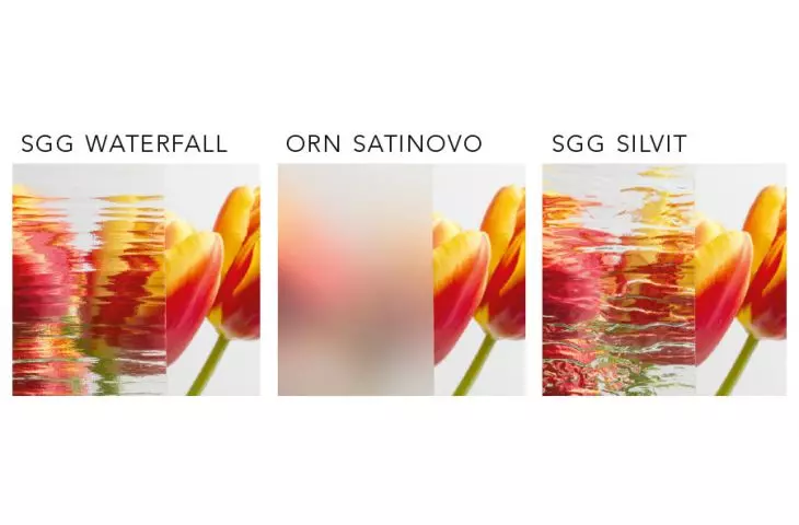 If you want, you can order windows with structured glass to diffuse the view