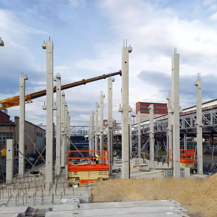Installation of prefabricated poles