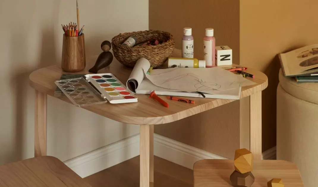 Choose furniture with soft edges