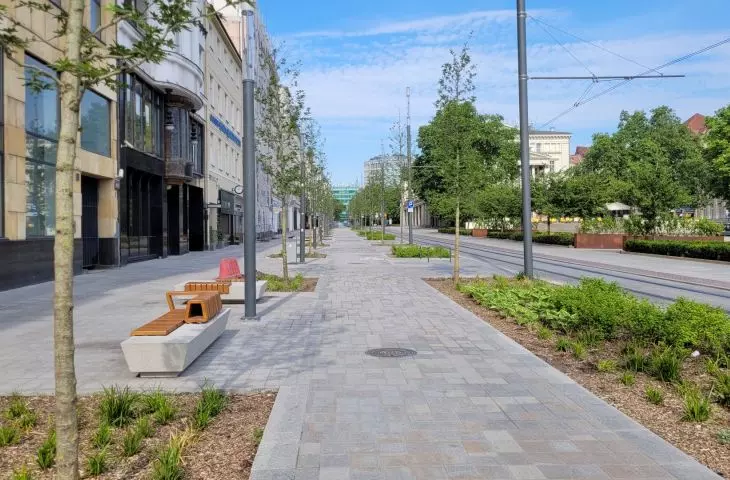 śródmieście Poznania po remontach w ramach Projektu Centrum