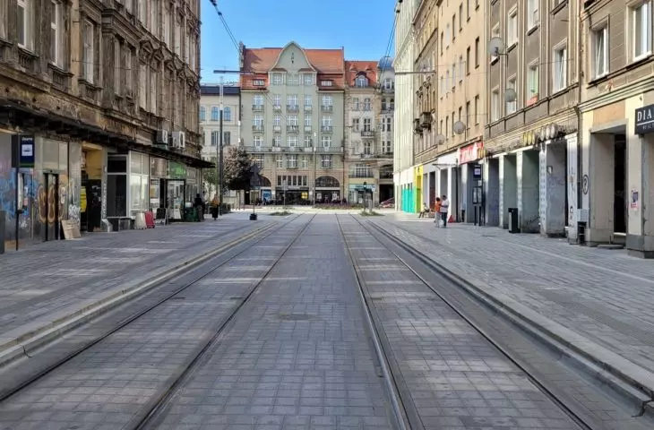 śródmieście Poznania po remontach w ramach Projektu Centrum