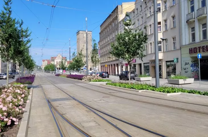 śródmieście Poznania po remontach w ramach Projektu Centrum