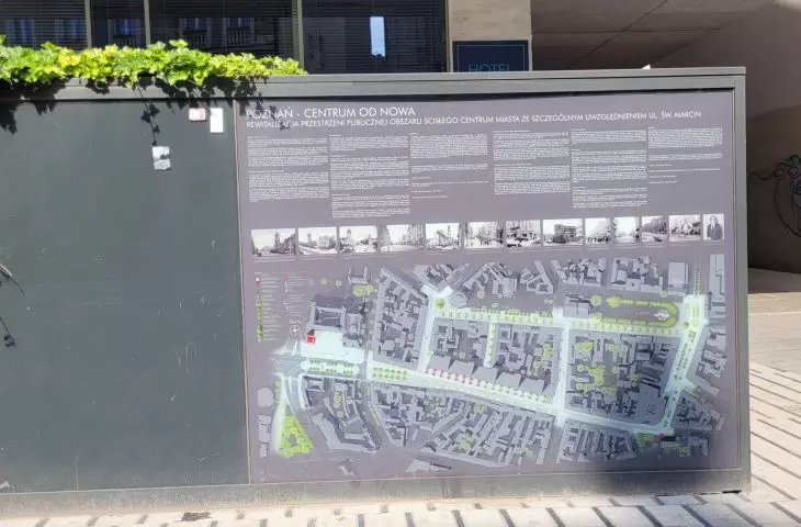 śródmieście Poznania po remontach w ramach Projektu Centrum