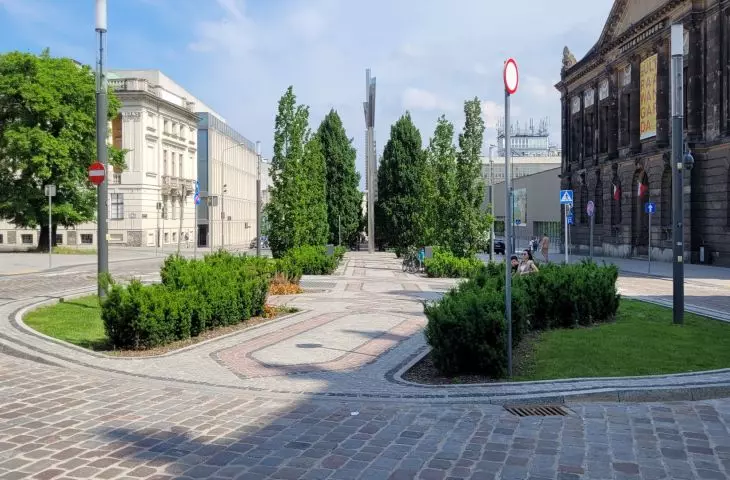 śródmieście Poznania po remontach w ramach Projektu Centrum