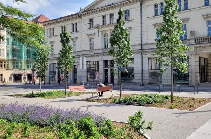 śródmieście Poznania po remontach w ramach Projektu Centrum