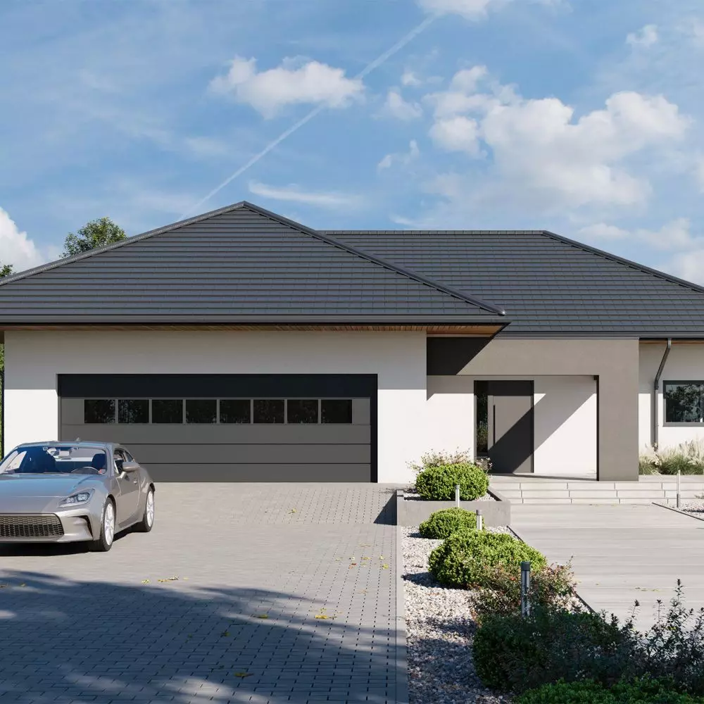 Garda tile combines the strength derived from steel with the highest level of aesthetics