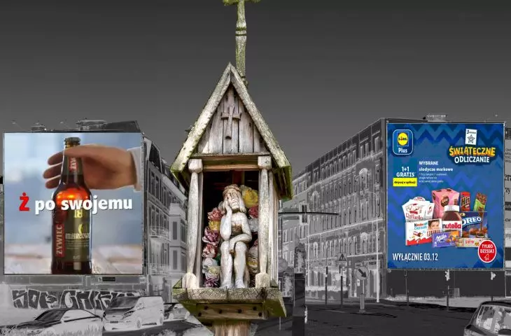 felieton o zanieczyszczeniu przestrzeni miast przez reklamy