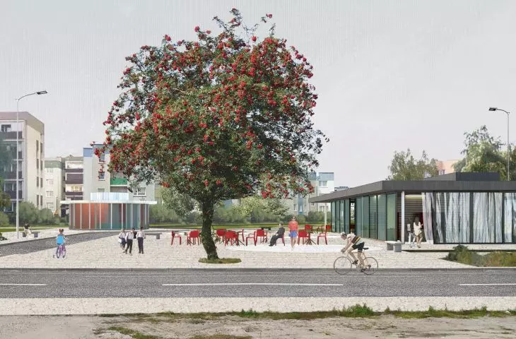 obszar projektowany przy ulicy Marii Konopnickiej